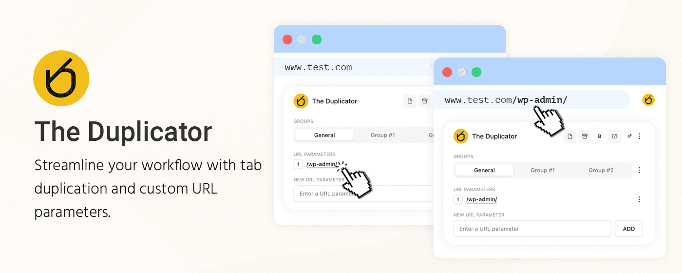 The Duplicator Chrome Extension - Duplicate tabs with custom URL parameters